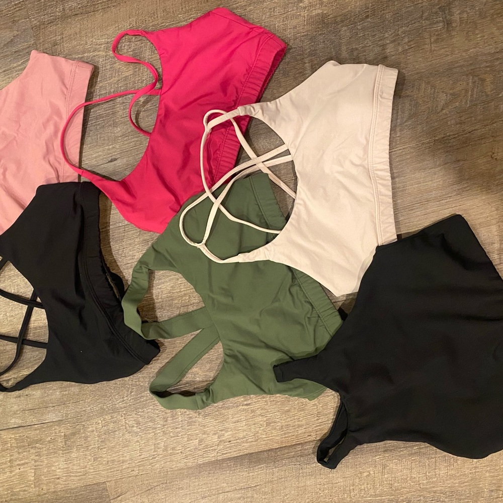 Six Montiel Sports Bras (Small) | originally $40 per top, selling together
